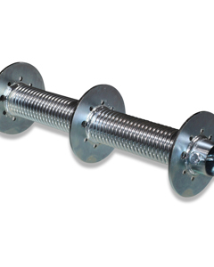 Rope drum D=49mm f/tube 1 1/4" w/grooves 3.5m height